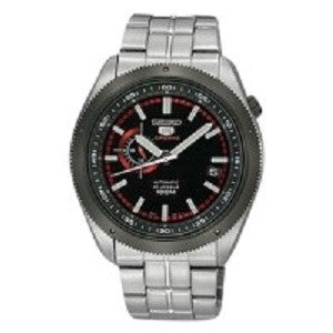 Seiko 5 SSA069K1 Silver Black Red