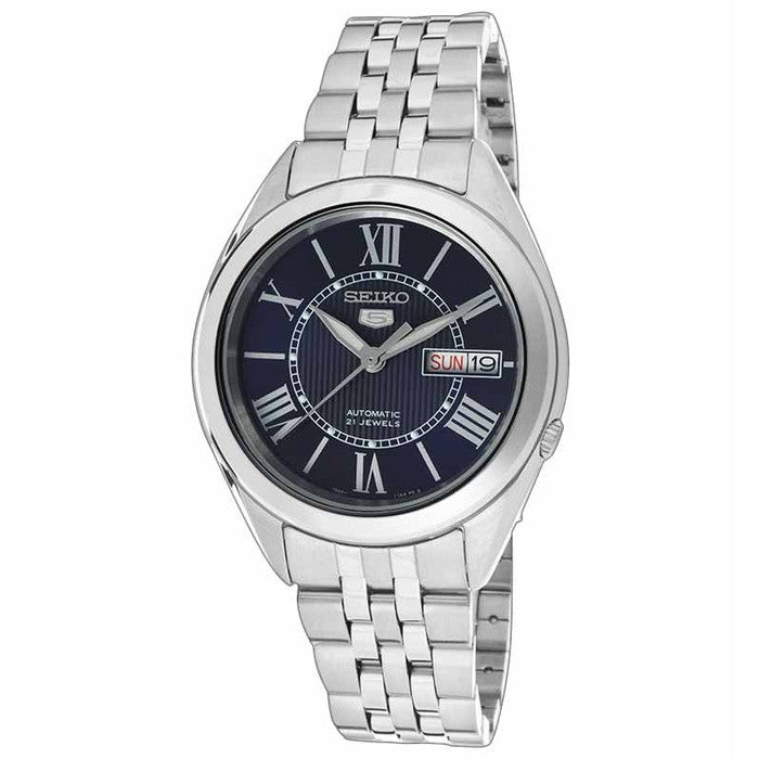 Seiko 5 SNKL31K1 Full Silver Blue Men's Watch