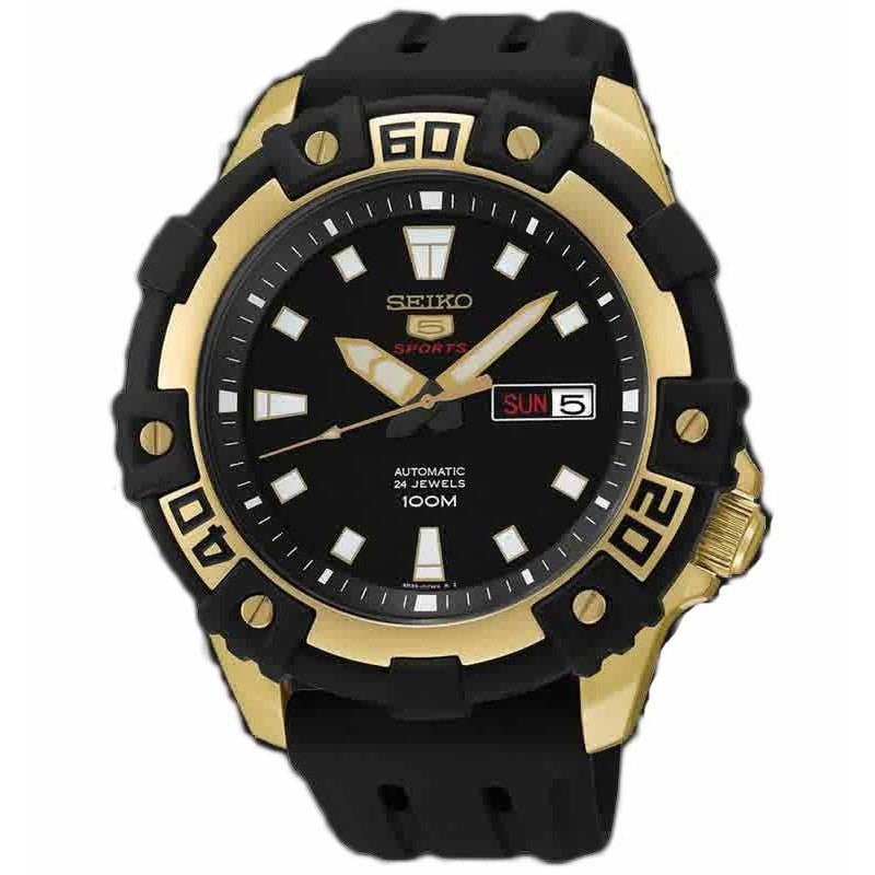 Seiko 5 SRP478K1 Sports Black Gold