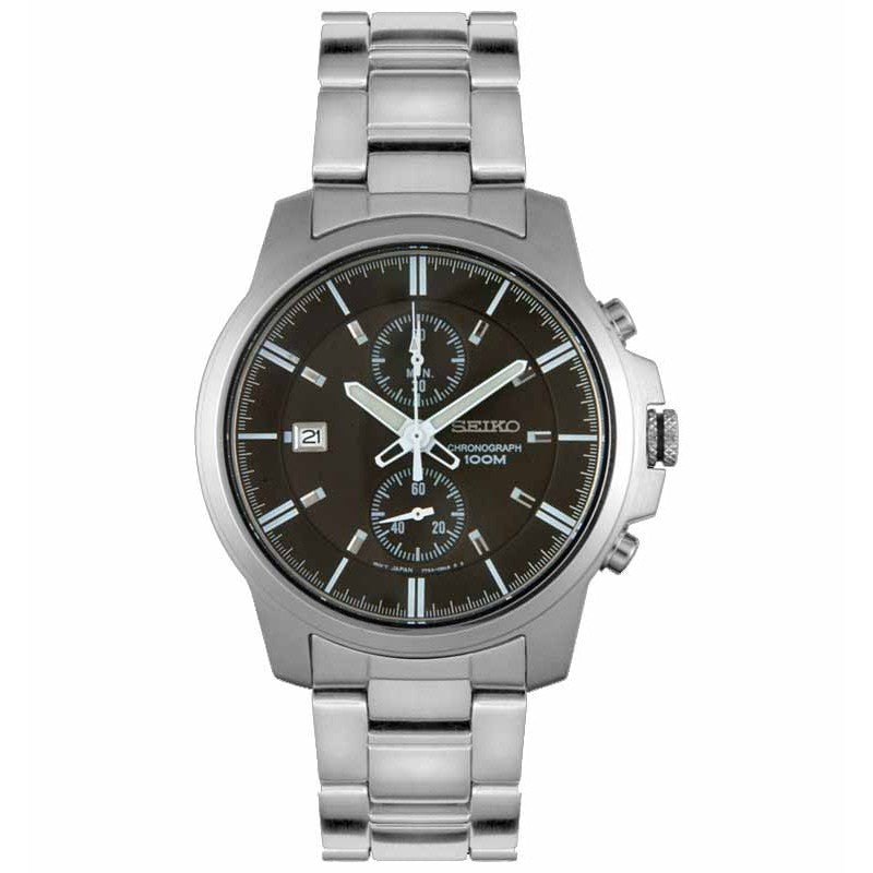 Jam Tangan Seiko SNN163P1 Chronograph SNN163 Silver Black