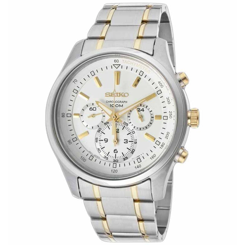 Seiko SRW005P1 Chronograph Silver Gold