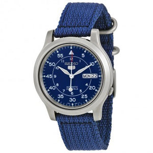 Seiko 5 SNK807K2 Blue Silver Canvas