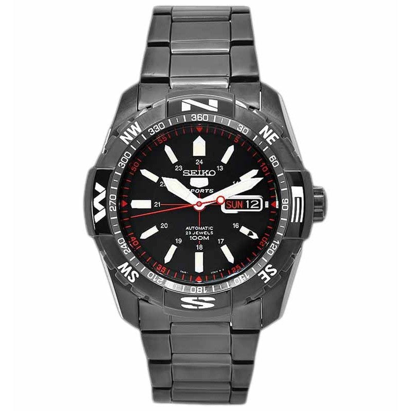 Seiko 5 SNZJ11 Black Grey Red