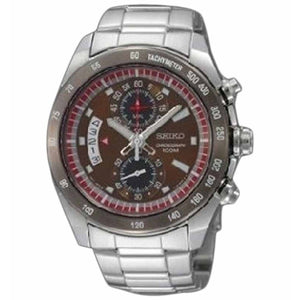 Seiko SNN181P1 Chronograph Silver Dark Brown