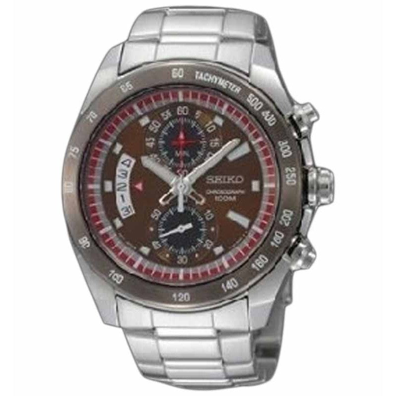 Seiko SNN181P1 Chronograph Silver Dark Brown