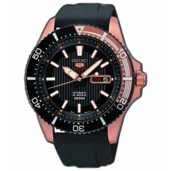 Seiko 5 SRP560K1 Sports Black Rose Gold
