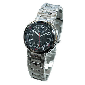 Seiko Automatic SNH029 Men Black Dial Stainless Steel Watch