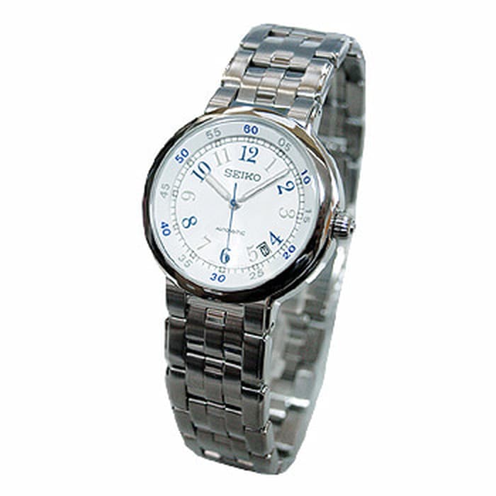 Seiko Automatic SNH025 Men White Dial Stainless Steel Watch