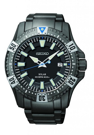 Seiko SNE281P1 Divers Solar Black Grey