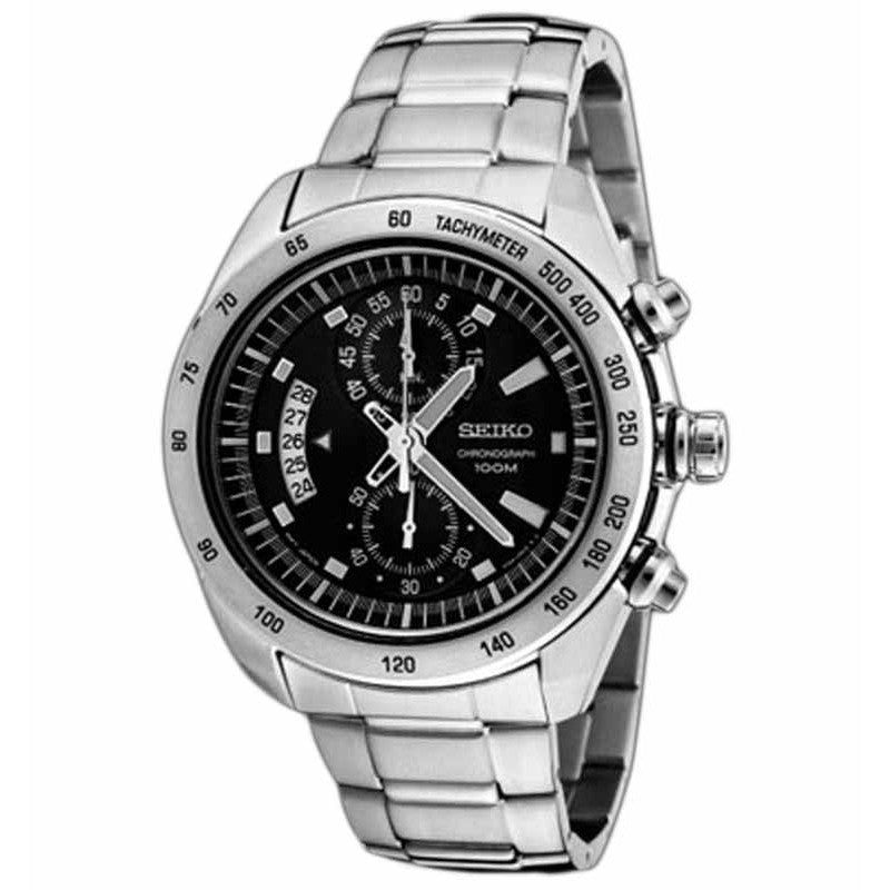 Seiko SNN179P1 Chronograph Silver Black
