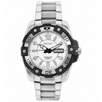 Seiko SKZ269 Automatic Divers Silver White Black