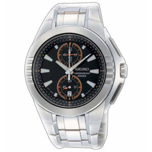 Seiko SNN145P1 Chronograph Silver Black Orange