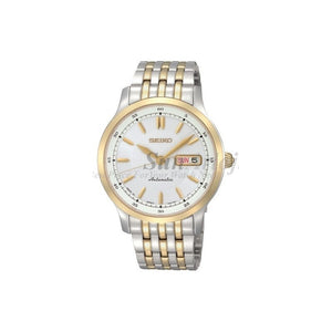 Seiko SNZH34J Automatic Day and Date Silver Dial Two Tone Stainless St