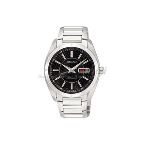 Seiko SRP175J Automatic Day and Date Black Dial Stainless Steel
