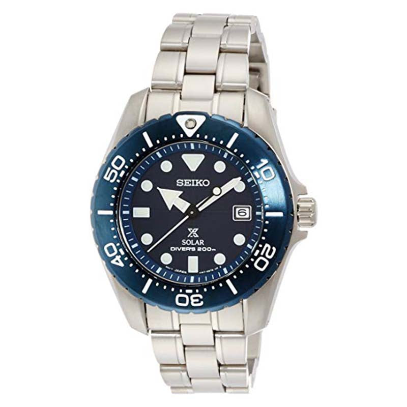Seiko Prospex Air Diver Solar SBDN017J1 Blue Dial Titanium Men's Watch