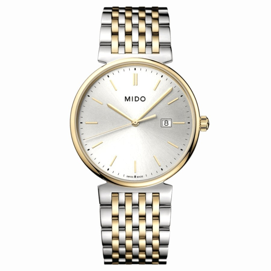 Mido M033.410.22.031.00 Dorada Quartz Silver Dial Dual Tone