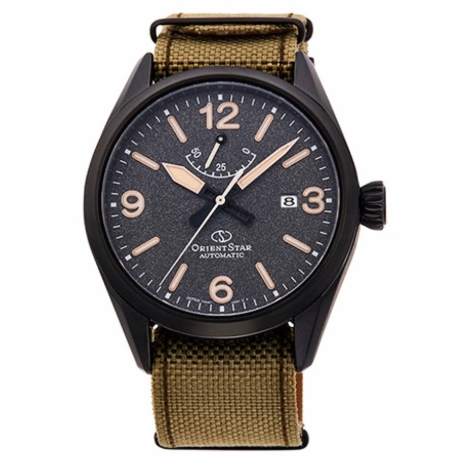 Orient Star Forest RE-AU0206B Automatic Black Dial Beige Nylon Strap
