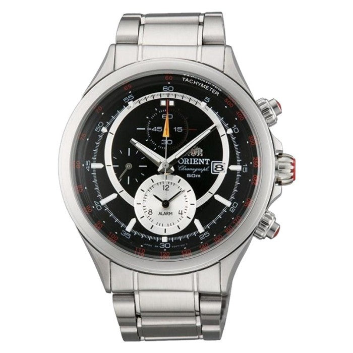 Orient FTD0T005B Chronograph Men Black Dial Stainless Steel