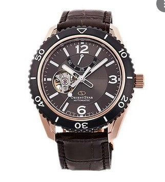 Orient Star RE-AT0103Y Men Brown Dial Brown Leather