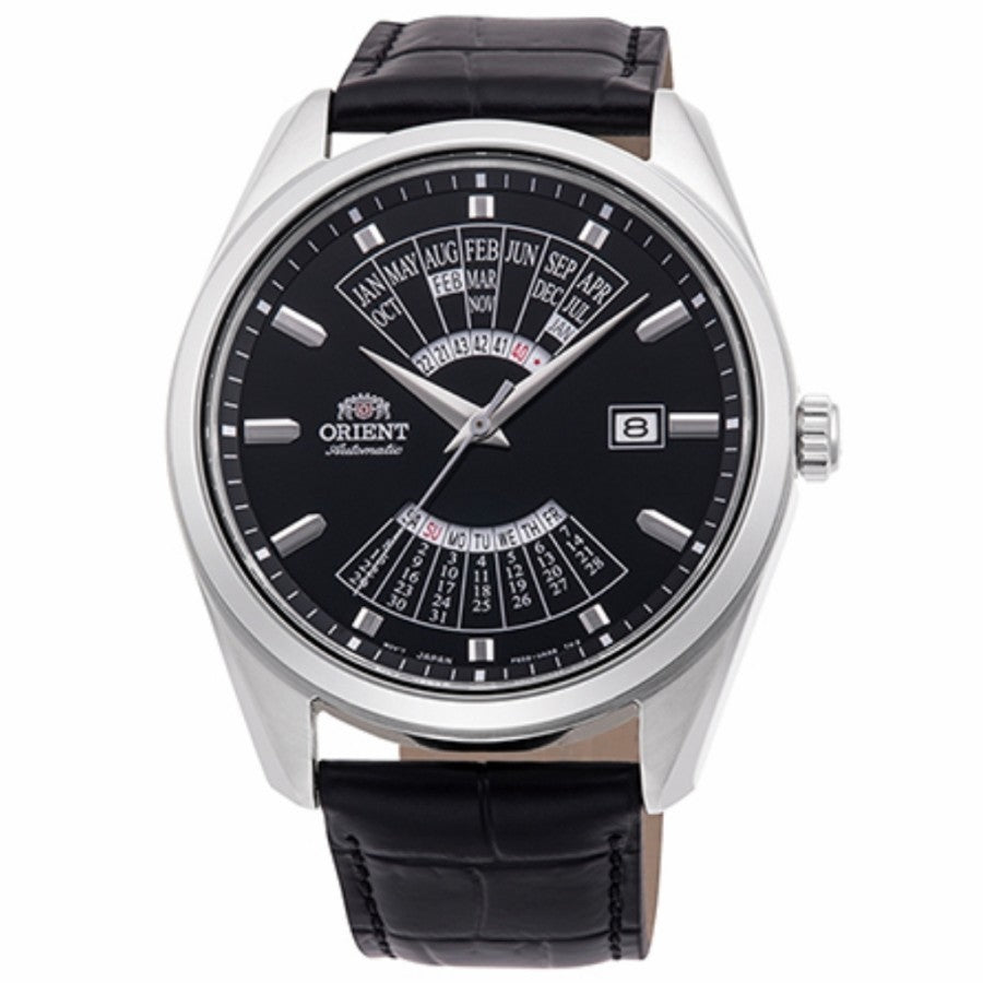 Orient RA-BA0006B Multi Year Calendar Automatic Black Leather Strap