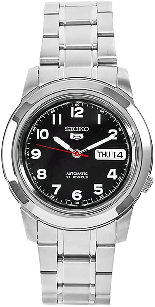 Seiko 5 Sports Automatic SNKK35J1 Black Dial Stainless Steel Bracelet Men's Watch