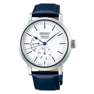 Seiko Presage SPB161J1 Automatic White Enamel Dial Blue SPB161