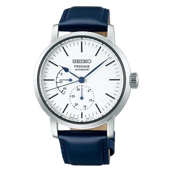 Seiko Presage SPB161J1 Automatic White Enamel Dial Blue SPB161