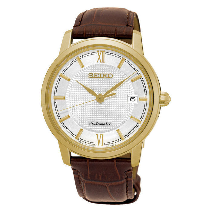 Seiko Presage SRPA14J1 Automatic Sapphire Brown Gold
