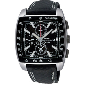 Seiko Quartz SNAC31P1 Chronograph Black Dial