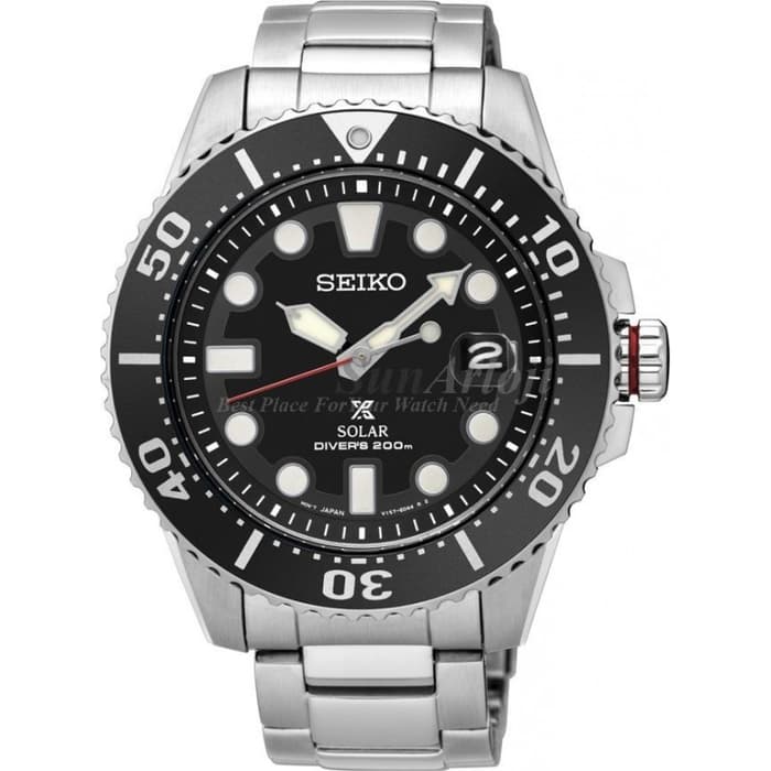 Seiko Prospex SNE437P1 Solar Diver's 200M Black Dial Special Edition Men's Watch