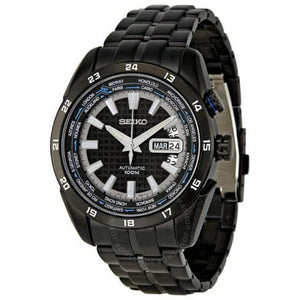Seiko SRP039 Automatic Full Black White