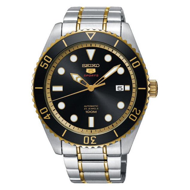 Seiko 5 Sports SRPB94K1 Submariner Black Gold - Seiko SRPB94