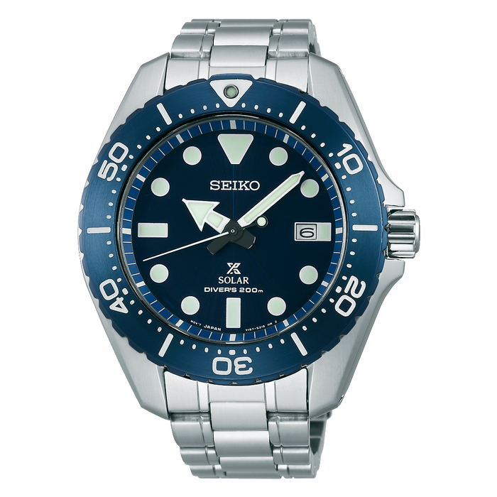 Seiko Prospex SBDJ011 Prospex Solar Silver Blue Men's Watch