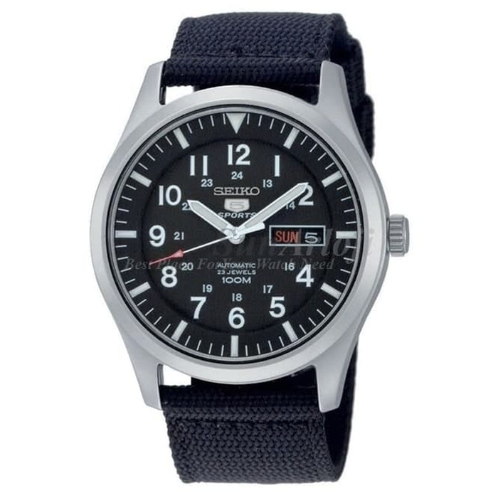 Seiko 5 Sports SNZG15K1 Automatic 100M Black Nylon Men's Watch