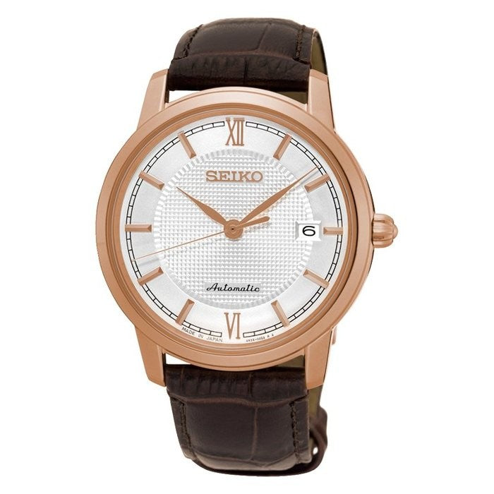 Jam Tangan Seiko SRPA16J1 Presage Automatic Sapphire Brown Rose Gold
