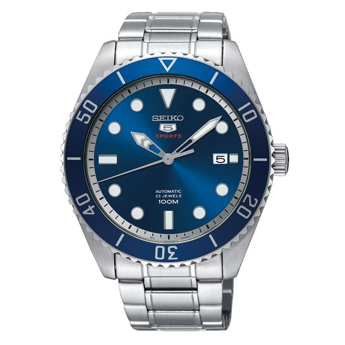 Seiko 5 Sports SRPB89K1 Blue Submariner Men's Watch