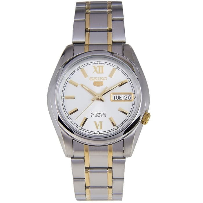 Seiko 5 SNKL57 SNK57K1 Silver Gold