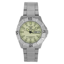 将图片加载到图库查看器，Seiko 5 Sports Automatic SNZF59K1 Green-Light Dial Stainless Steel Men&#39;s Watch
