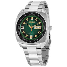 将图片加载到图库查看器，Seiko SNKM97 / SNKM97K1 Green Dial Classic Recraft Series
