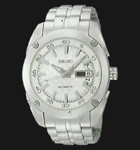 Seiko SRP001K Automatic Day and Date White Dial Silver Stainless Steel
