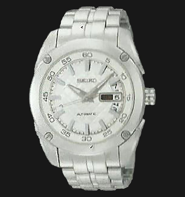 Seiko SRP001K Automatic Day and Date White Dial Silver Stainless Steel