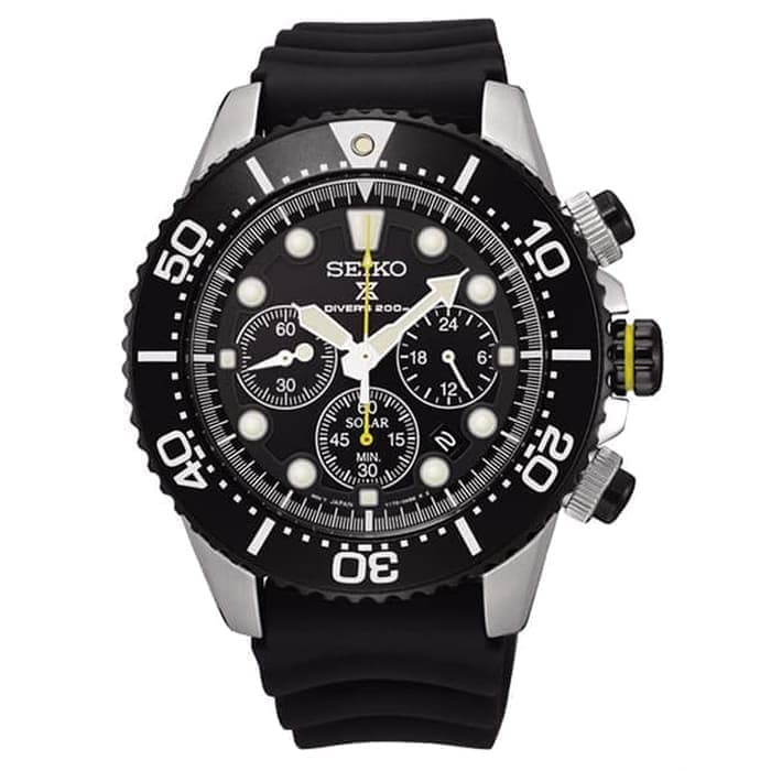 Seiko Prospex Solar Chronograph SSC021P1 Chronograph Divers 200M  Men's Watch