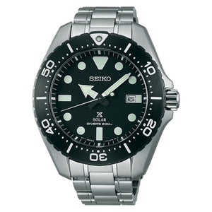 Seiko Prospex SBDJ013 Prospex Solar Silver Black Men's Watch