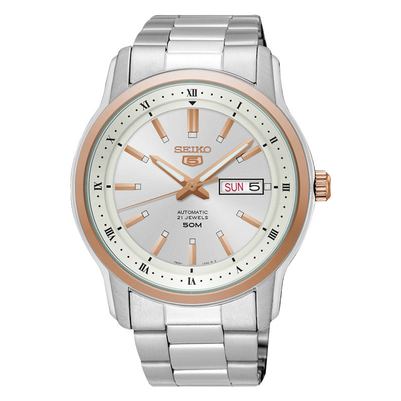 Seiko 5 SNKP12K1 Automatic Rose Gold Bezel SNKP12