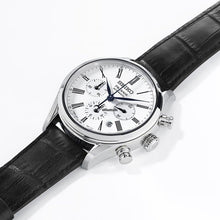 Load image into Gallery viewer, Seiko Presage SRQ023J1 / SRQ023 Chronograph Automatic White Enamel
