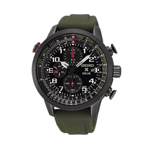 Seiko Prospex SSC353P1 Sky Solar Black Green Military Men's Watch