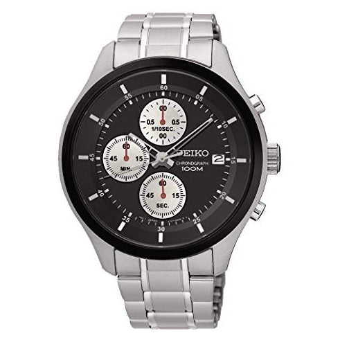 Seiko Chronograph SKS545P1 Black Dial Stainles Steel Bracelet