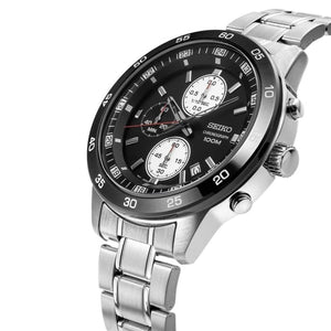 Seiko Quartz SKS647P1 Chronograph Black Bezel SKS647