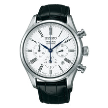 Load image into Gallery viewer, Seiko Presage SRQ023J1 / SRQ023 Chronograph Automatic White Enamel
