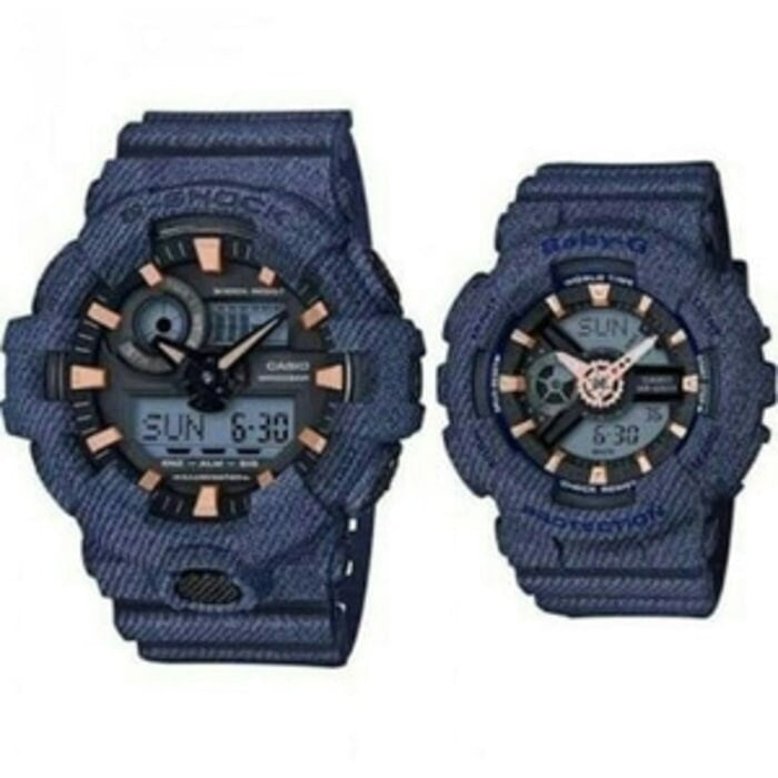 Casio G-shock Couple GA-700DE-2A & Baby-G BA-110DE-2A1